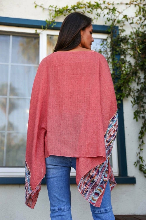 Geometric Embroidered Tunic Top Tops Happy Spoils