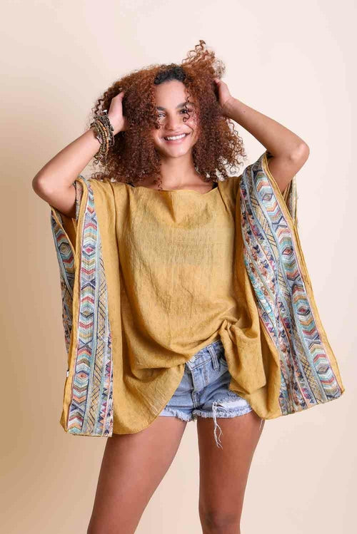 Geometric Embroidered Tunic Top Tops Happy Spoils