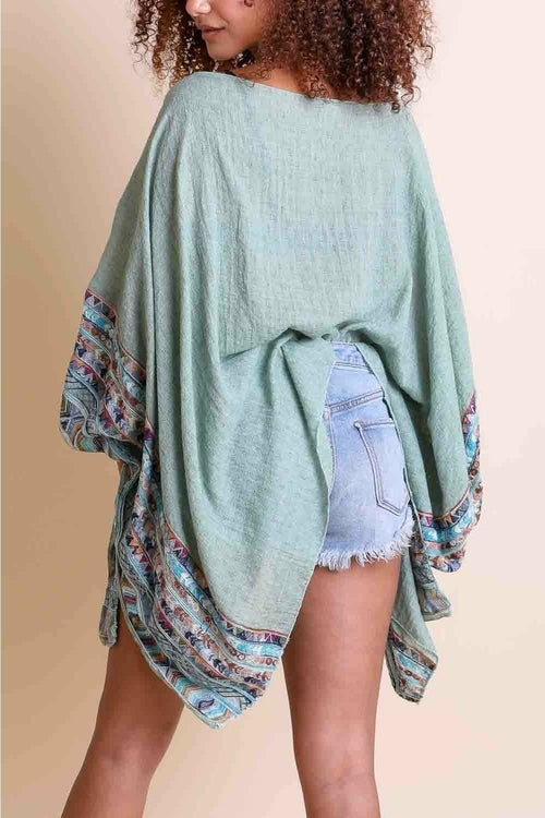 Geometric Embroidered Tunic Top Tops Happy Spoils