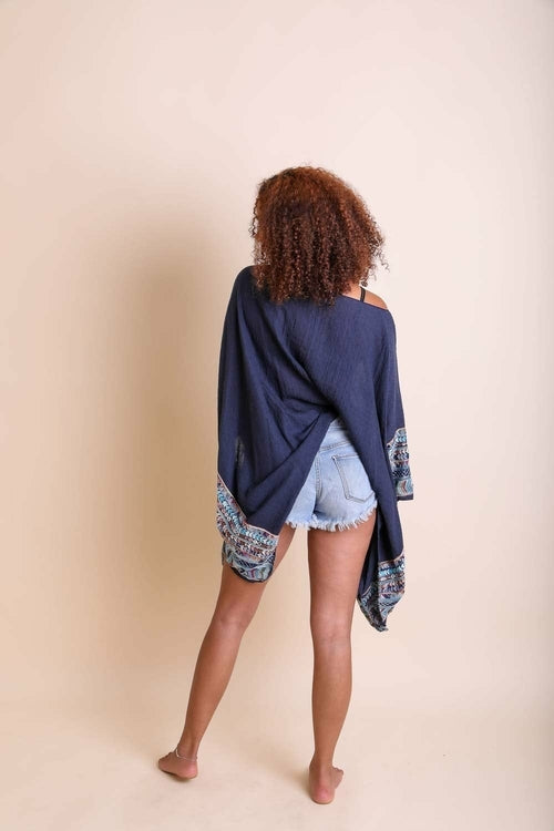 Geometric Embroidered Tunic Top Tops Happy Spoils