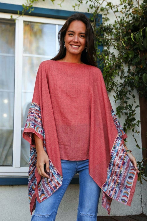Geometric Embroidered Tunic Top Tops Happy Spoils