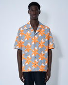 Gucci Men Printed Cotton Poplin Shirt