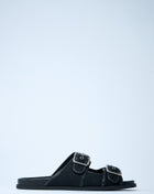 Gucci Men Gg Slide Sandals With Buckles