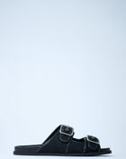 Gucci Men Gg Slide Sandals With Buckles