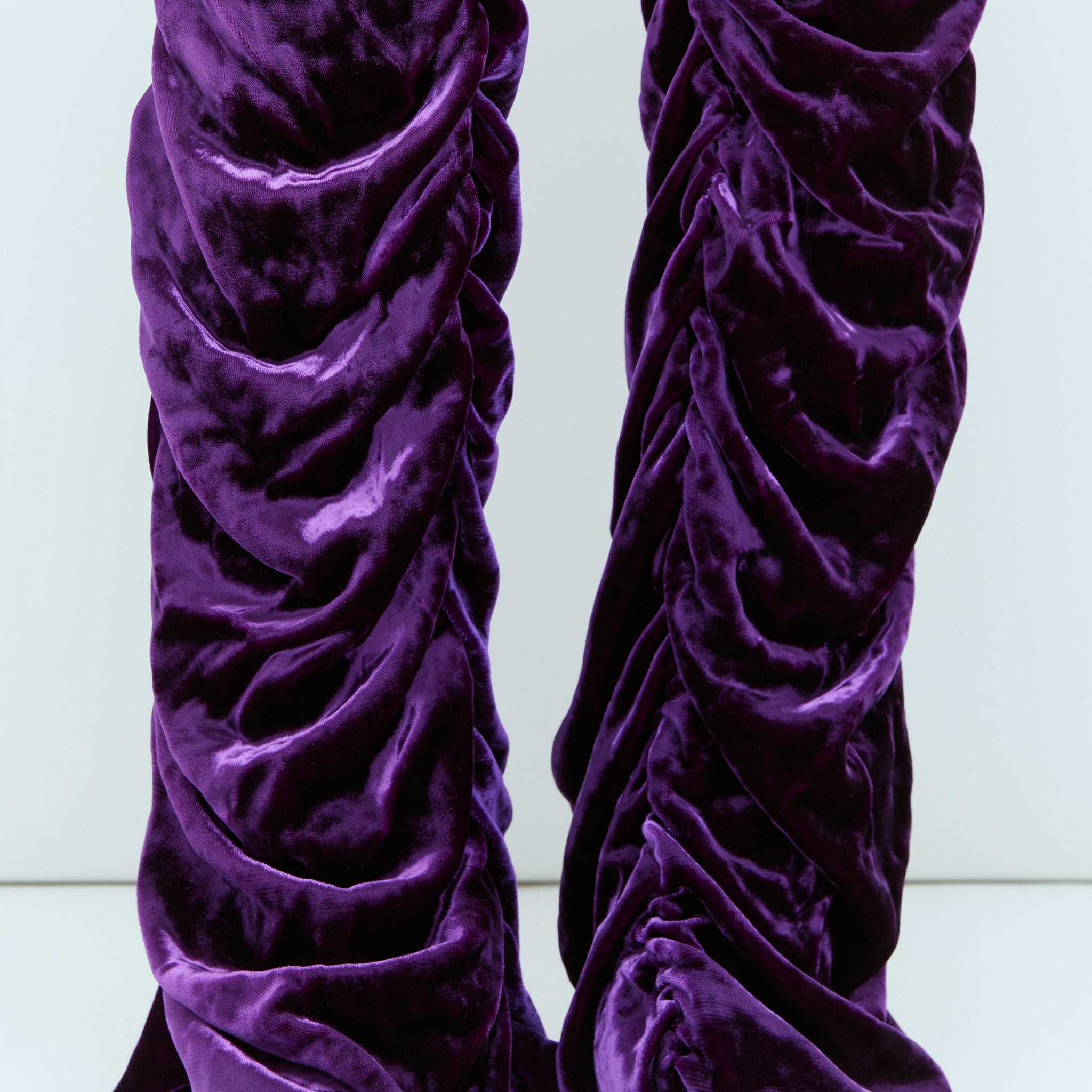Gucci Women Horsebit Belt Velvet Pants