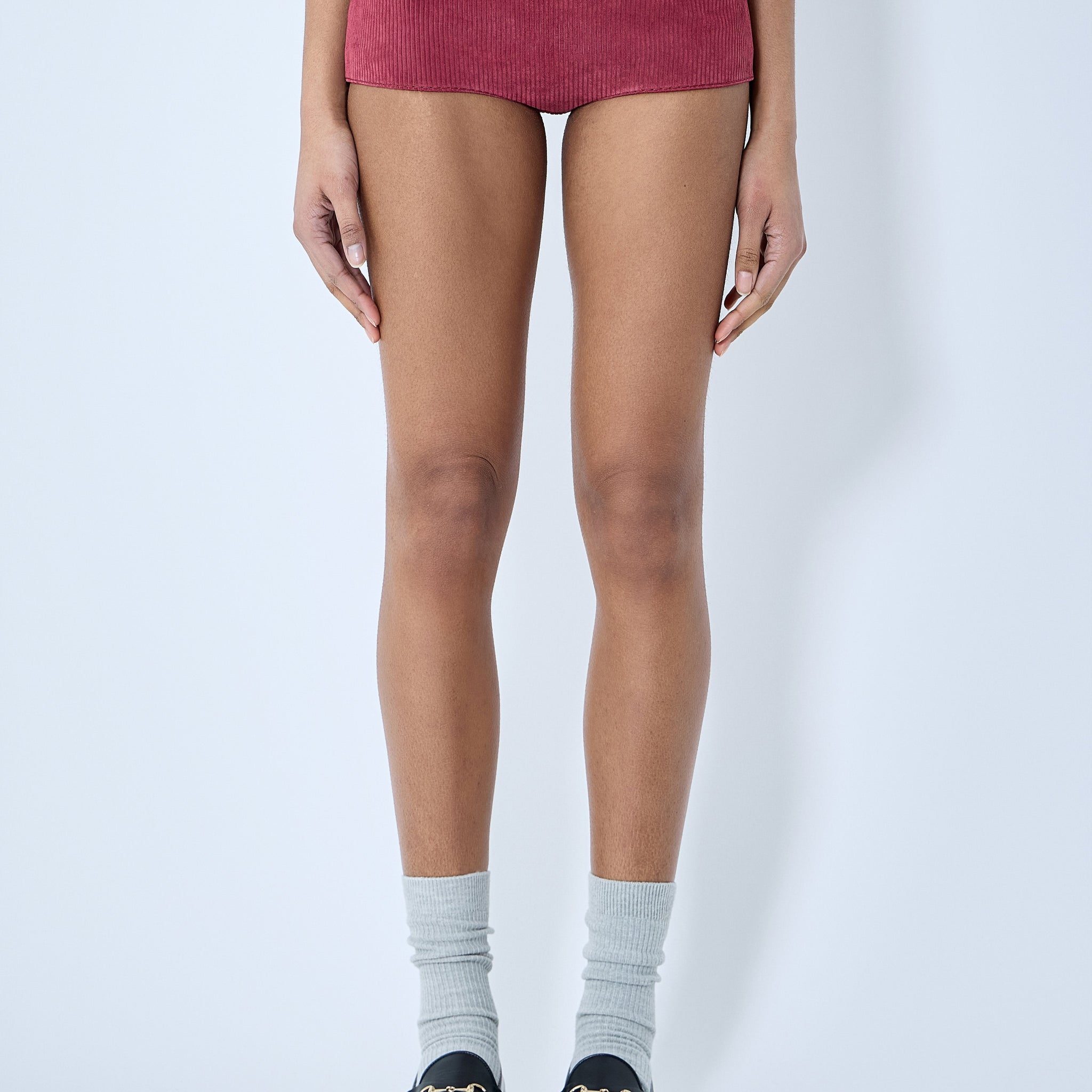 Gucci Women Suede Mini Shorts