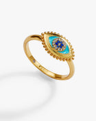 Healing Stone Evil Eye Ring