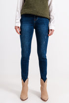 Blue Wash High-Waist Skinny Jean