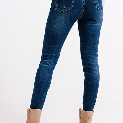 Blue Wash High-Waist Skinny Jean