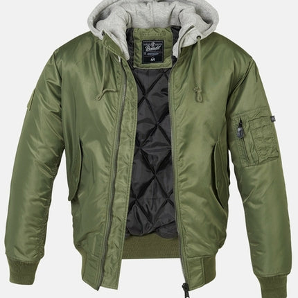 Hooded Flight Bomber Jacket