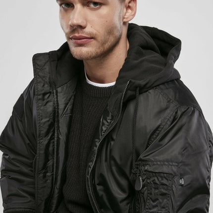 Hooded Flight Bomber Jacket