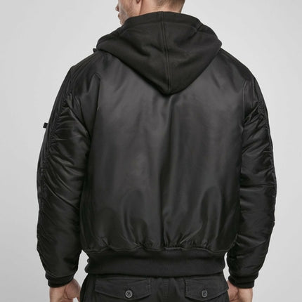 Hooded Flight Bomber Jacket