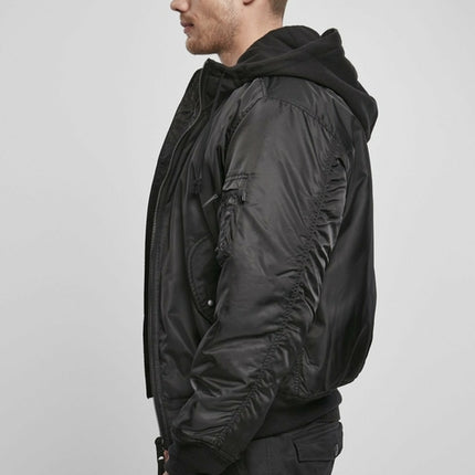 Hooded Flight Bomber Jacket
