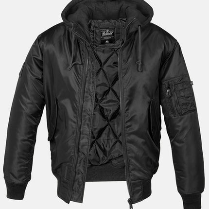 Hooded Flight Bomber Jacket