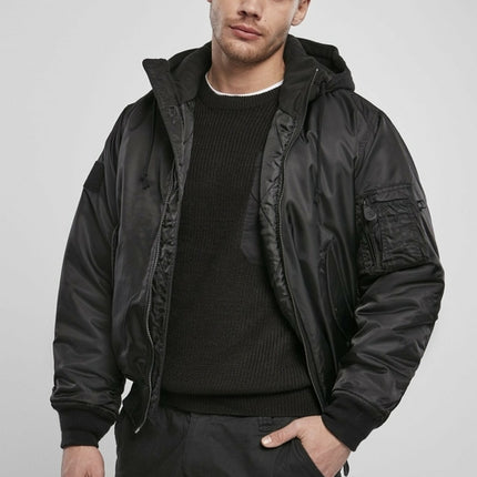 Hooded Flight Bomber Jacket