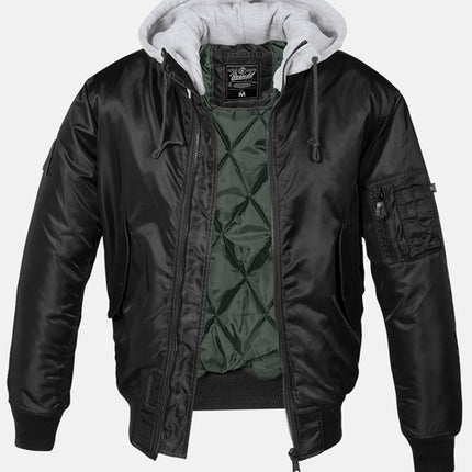 Hooded Flight Bomber Jacket
