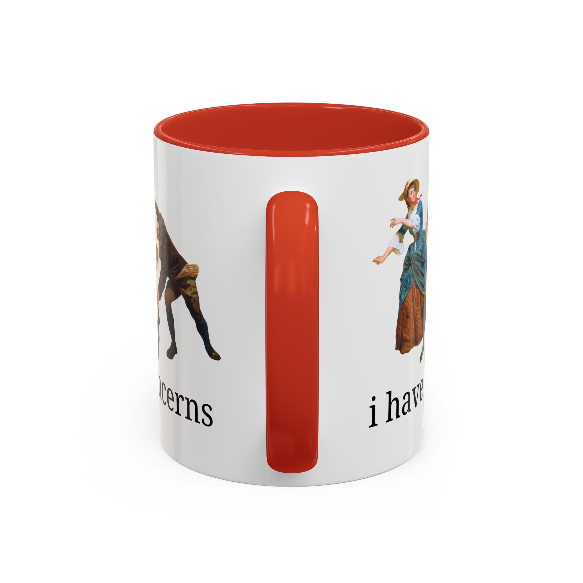 I Have Concerns Art History Coffee Mug: Mrs. Schuyler Burning Her Wheat Fields Mug Opal and June