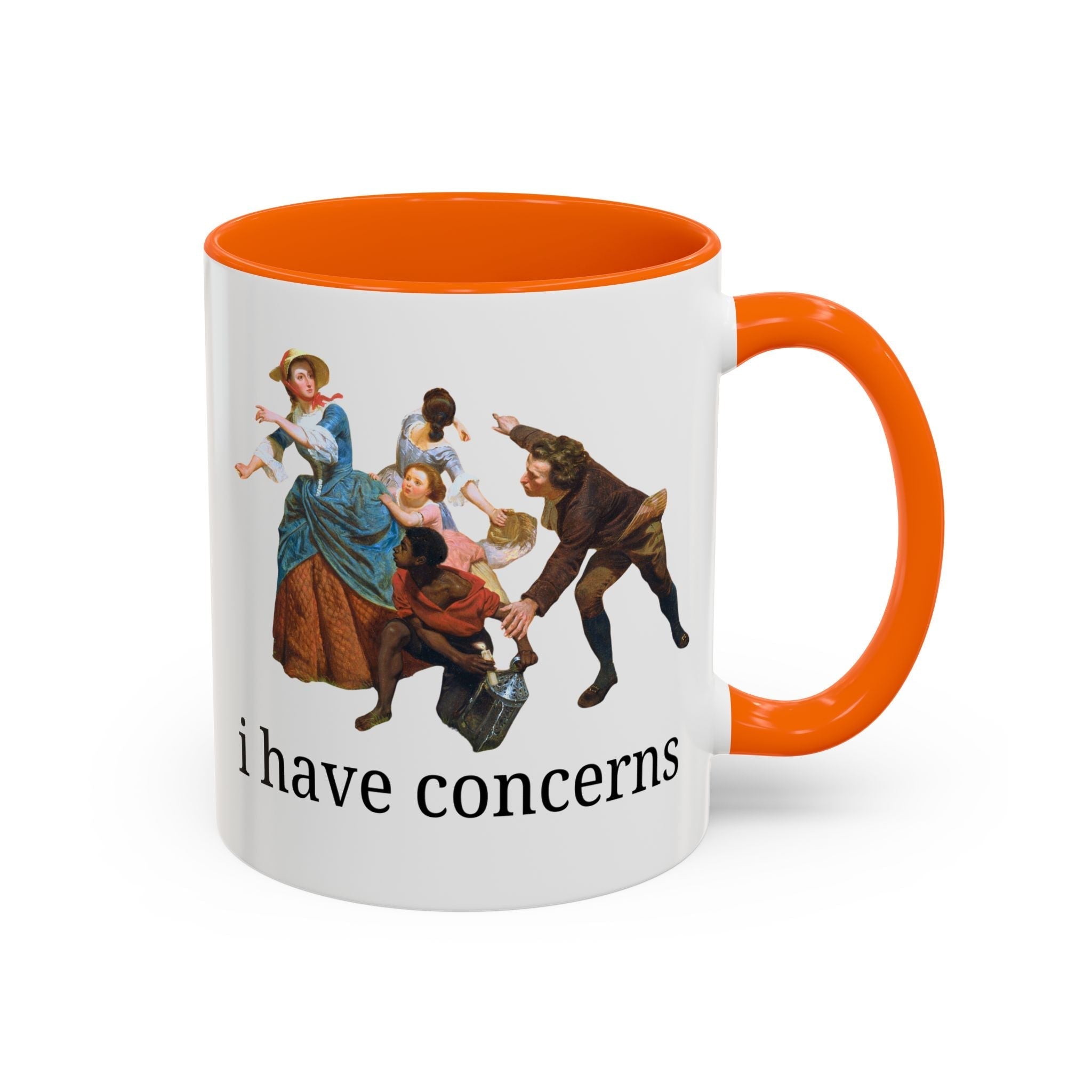 I Have Concerns Art History Coffee Mug: Mrs. Schuyler Burning Her Wheat Fields Mug Opal and June