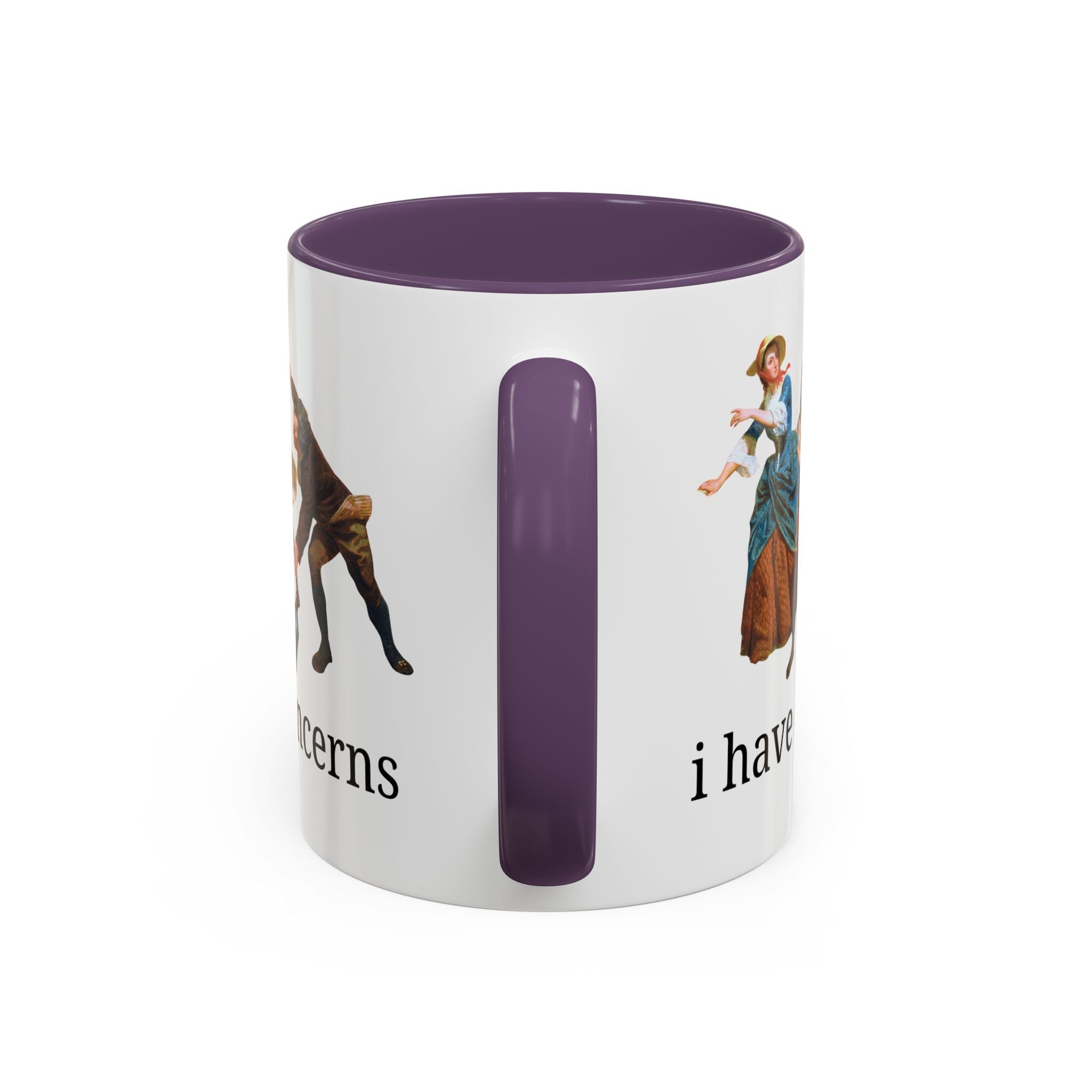 I Have Concerns Art History Coffee Mug: Mrs. Schuyler Burning Her Wheat Fields Mug Opal and June