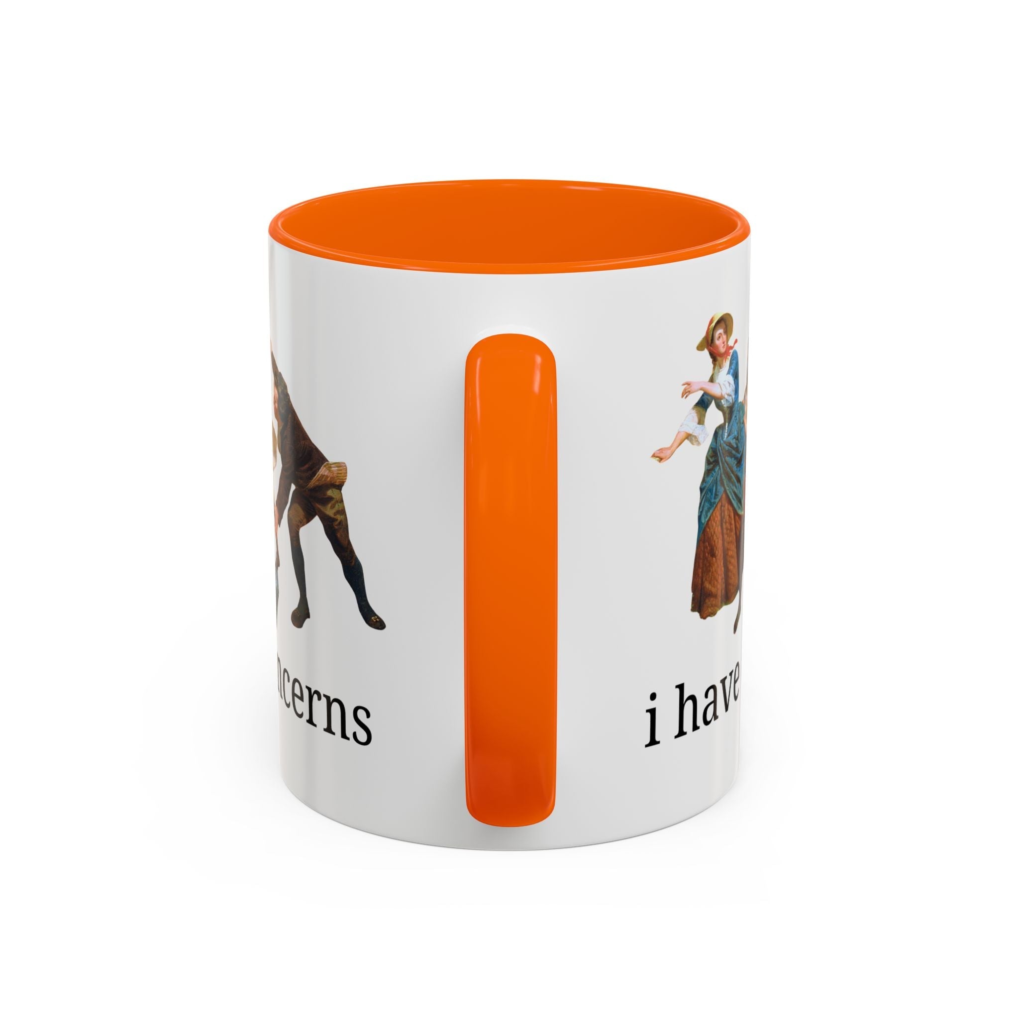 I Have Concerns Art History Coffee Mug: Mrs. Schuyler Burning Her Wheat Fields Mug Opal and June
