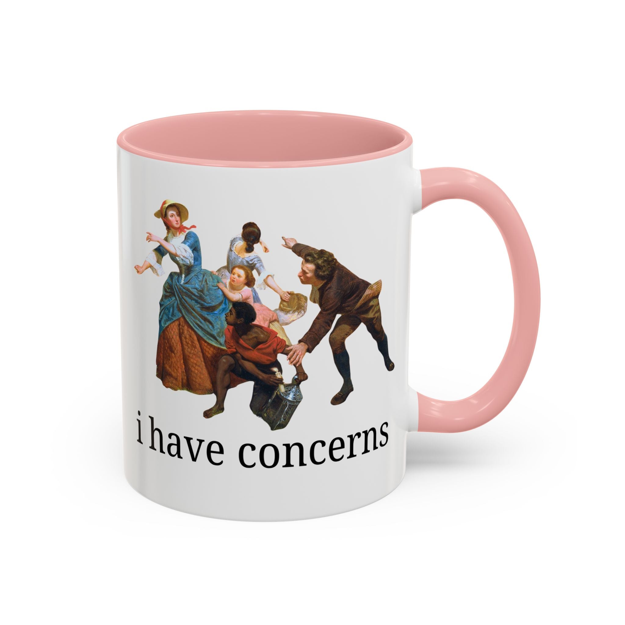 I Have Concerns Art History Coffee Mug: Mrs. Schuyler Burning Her Wheat Fields Mug Opal and June