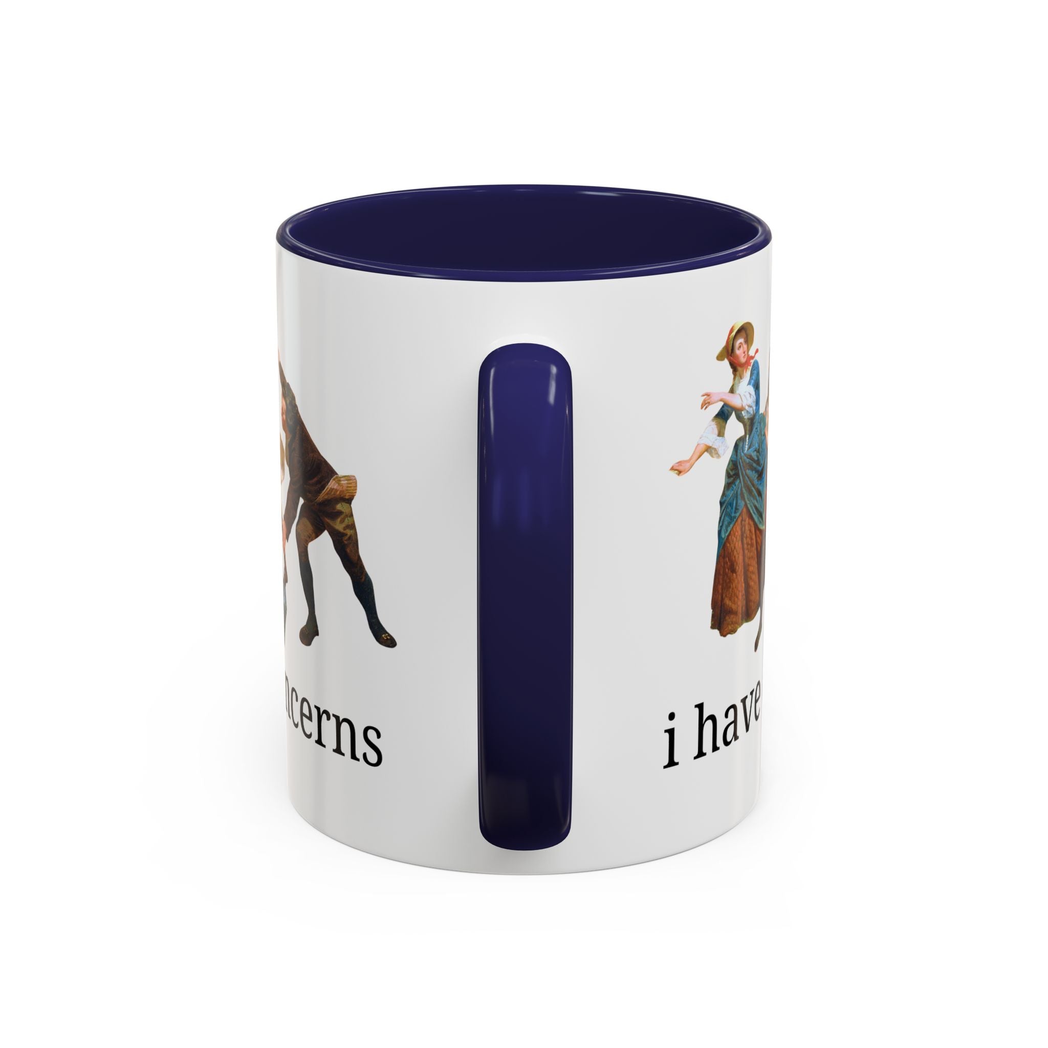 I Have Concerns Art History Coffee Mug: Mrs. Schuyler Burning Her Wheat Fields Mug Opal and June