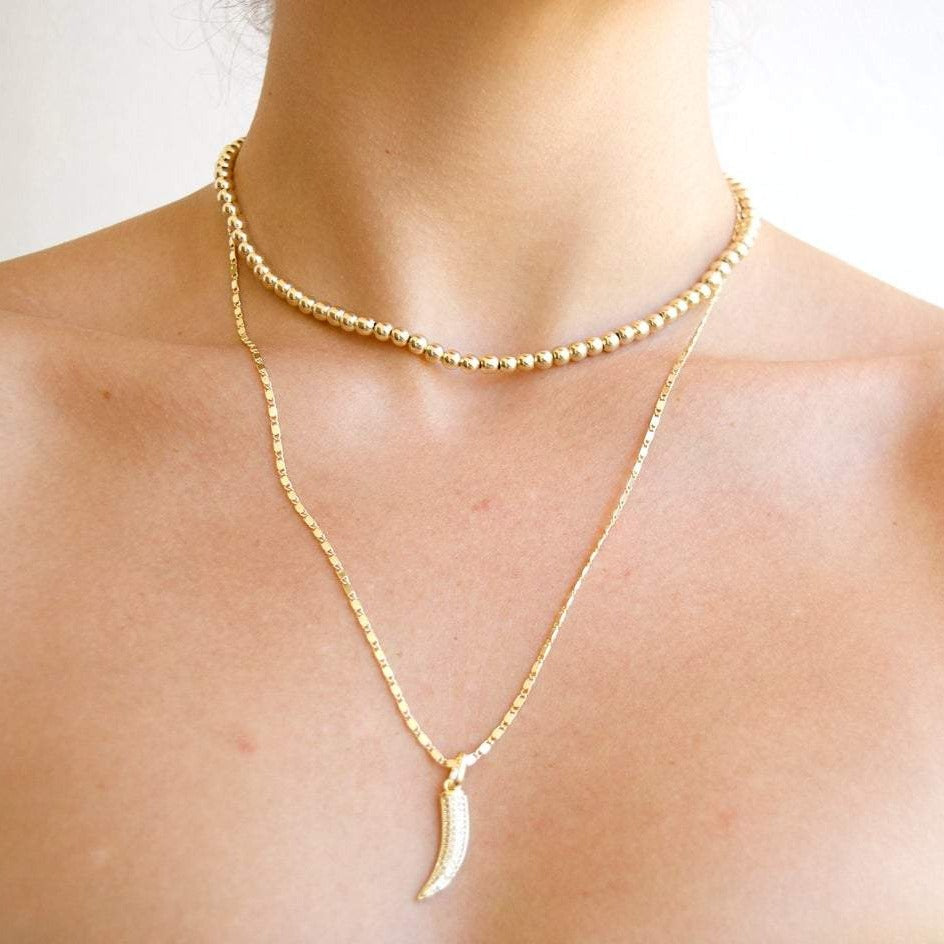 La Muela Necklace Set, 18k gold