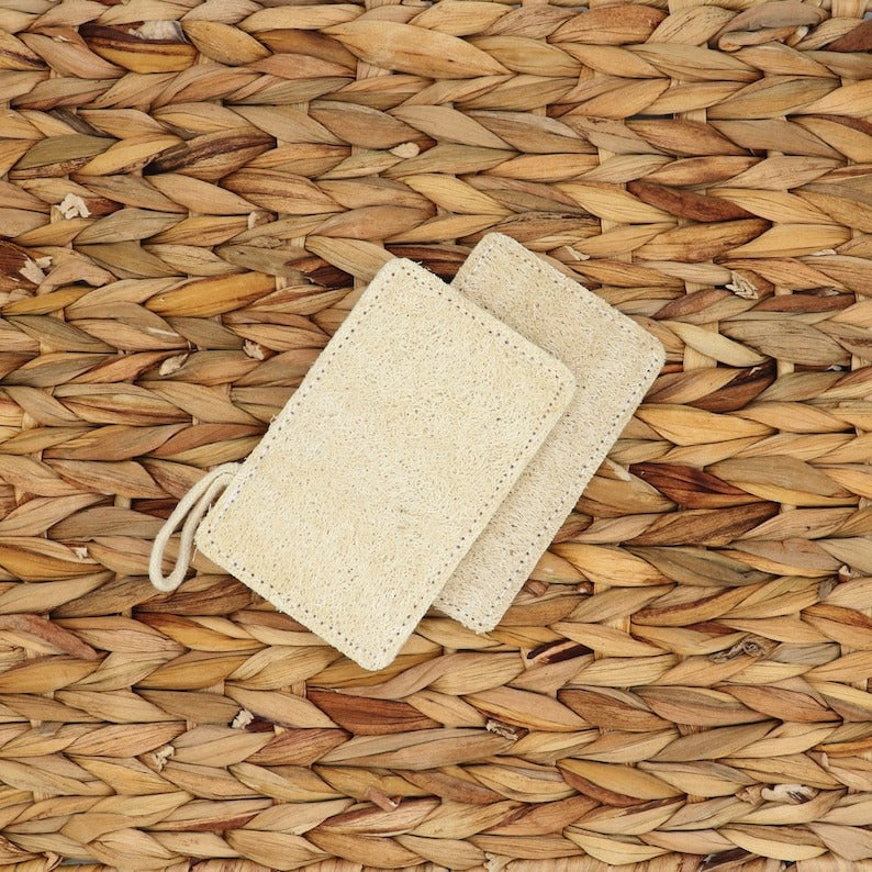 Natural Cotton Fiber Loofah (Set of 2) Selfcare J and L Naturals