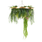 Imitation Gold Artificial Hanging Green Wall Disc 40cm