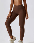Indy Leggings Brown Activewear Rockstar Peach