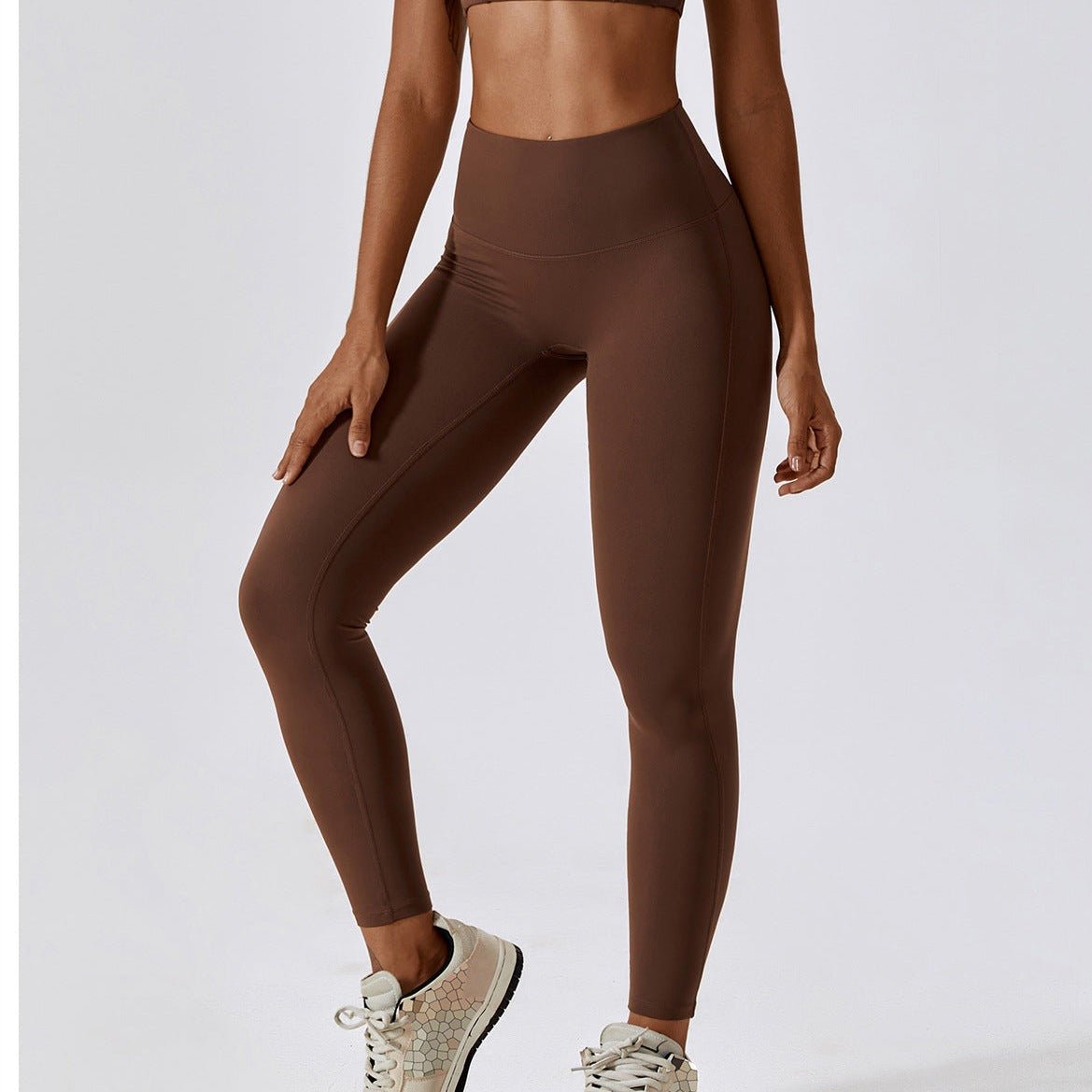 Indy Leggings Brown Activewear Rockstar Peach
