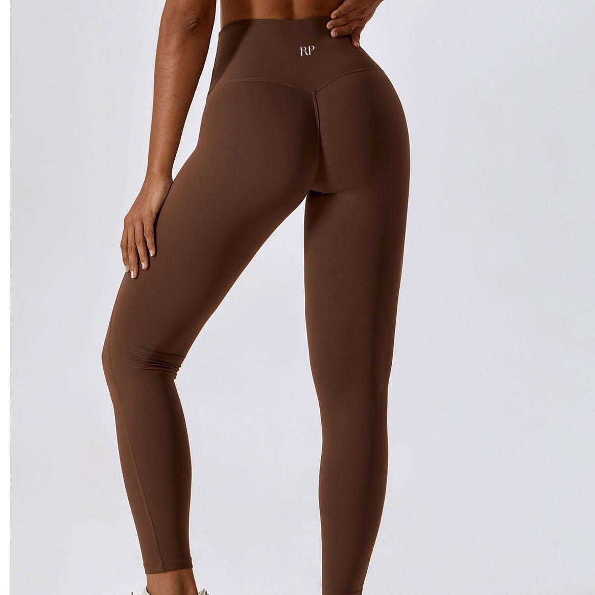 Indy Leggings Large Brown Activewear Rockstar Peach