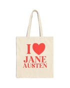 Jane Austen Canvas Tote Bag Natural 15