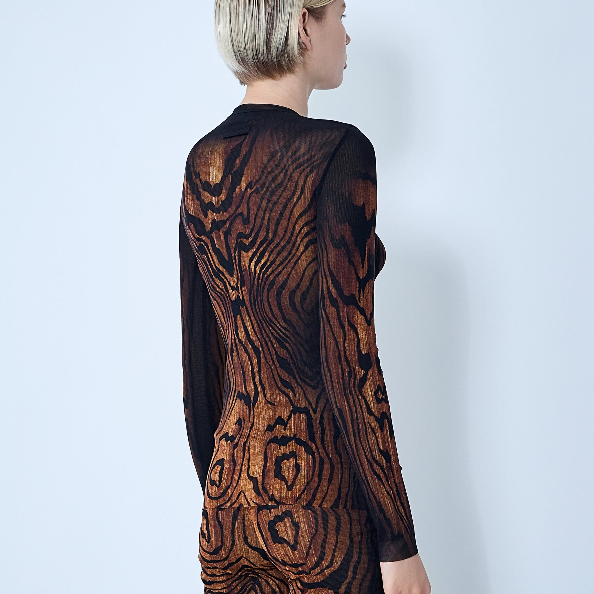 Jean Paul Gaultier Women Wood Mesh Top