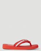 Kenzo Women Logo Patch Flip Flops
