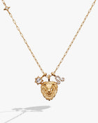 Leo Zodiac Charm Cluster Necklace
