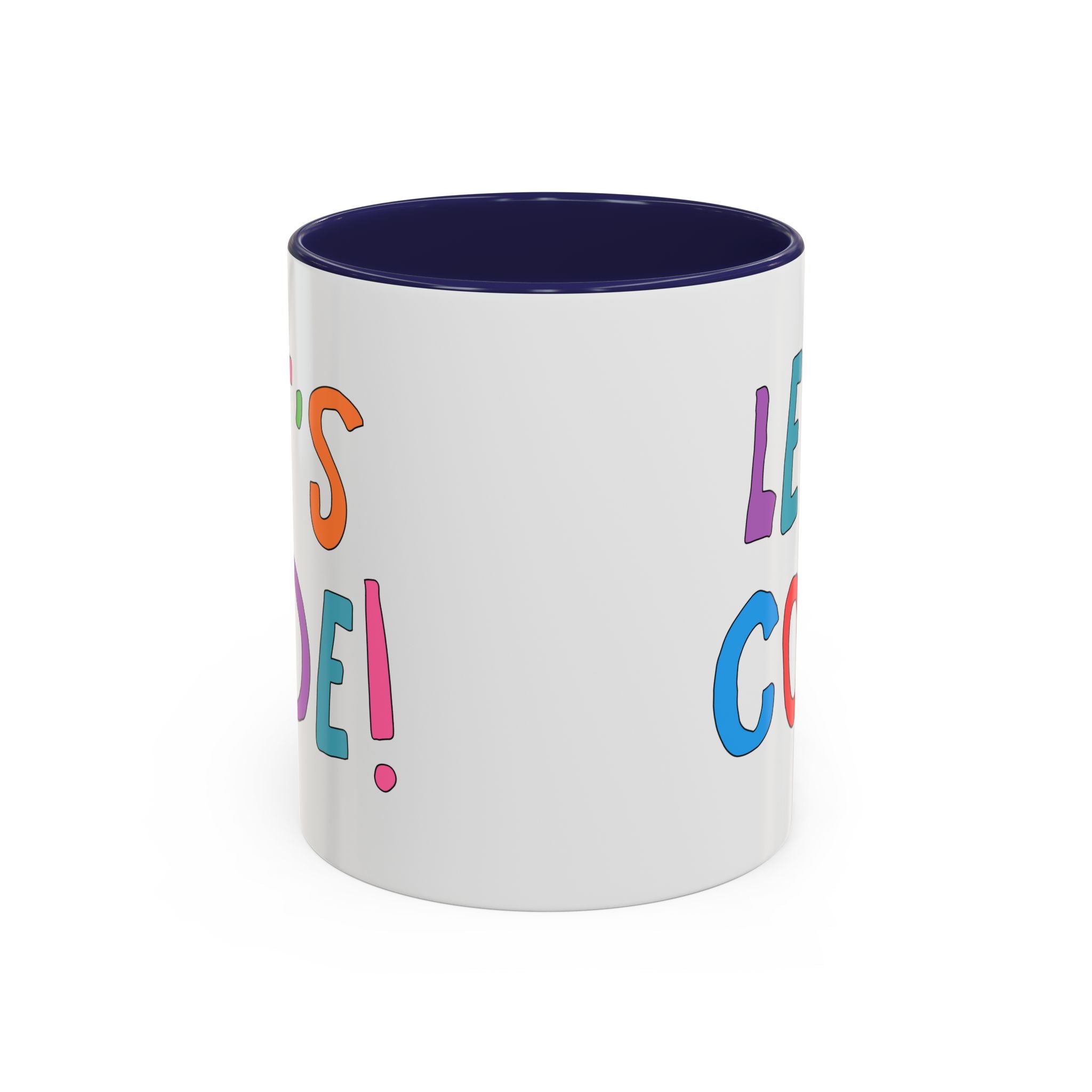 Let's Code! Computer Scientist Mug 11oz Navy Mug Opal and June
