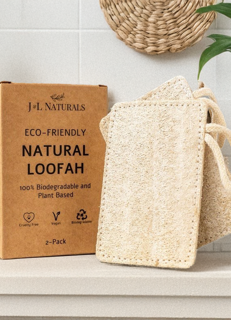Natural Cotton Fiber Loofah (Set of 2)