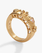 Love and Luck Open Domed Ring