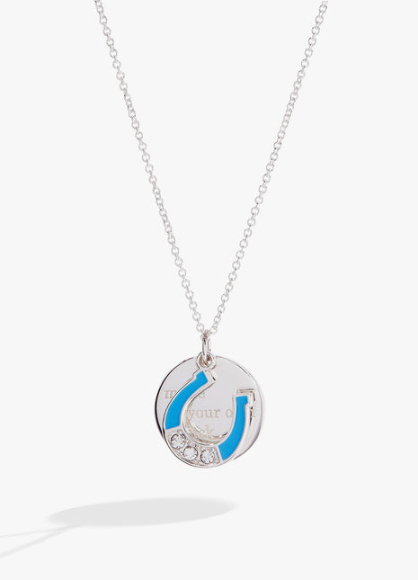 “Make Your Own Luck” Duo Charm Pendant Necklace