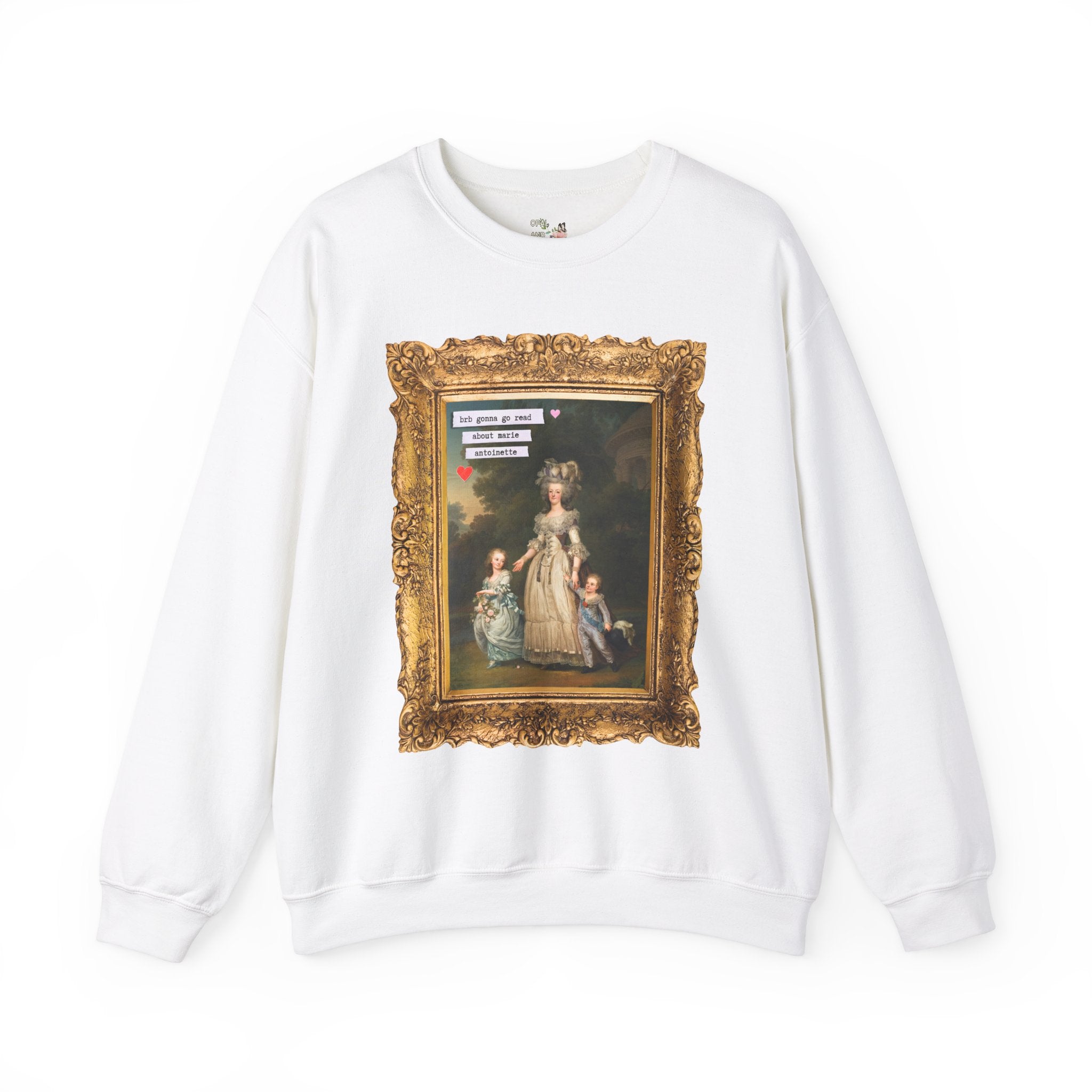 Marie Antoinette Sweatshirt White Sweatshirt Opal and June