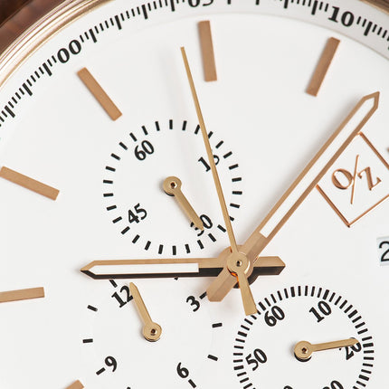 The Chronograph Mens Watch, Croc Leather Strap