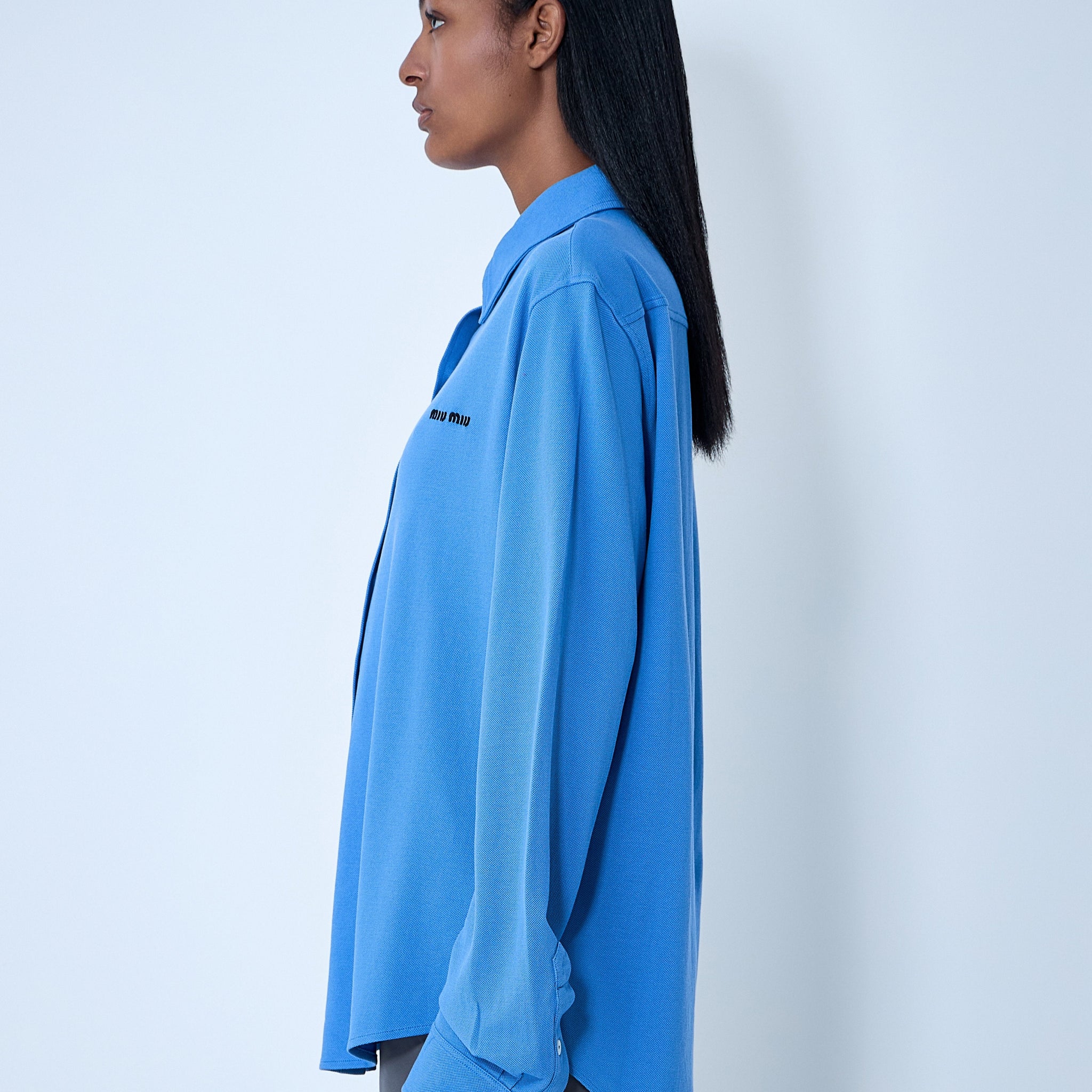 Miu Miu Women Logo Motif Shirt