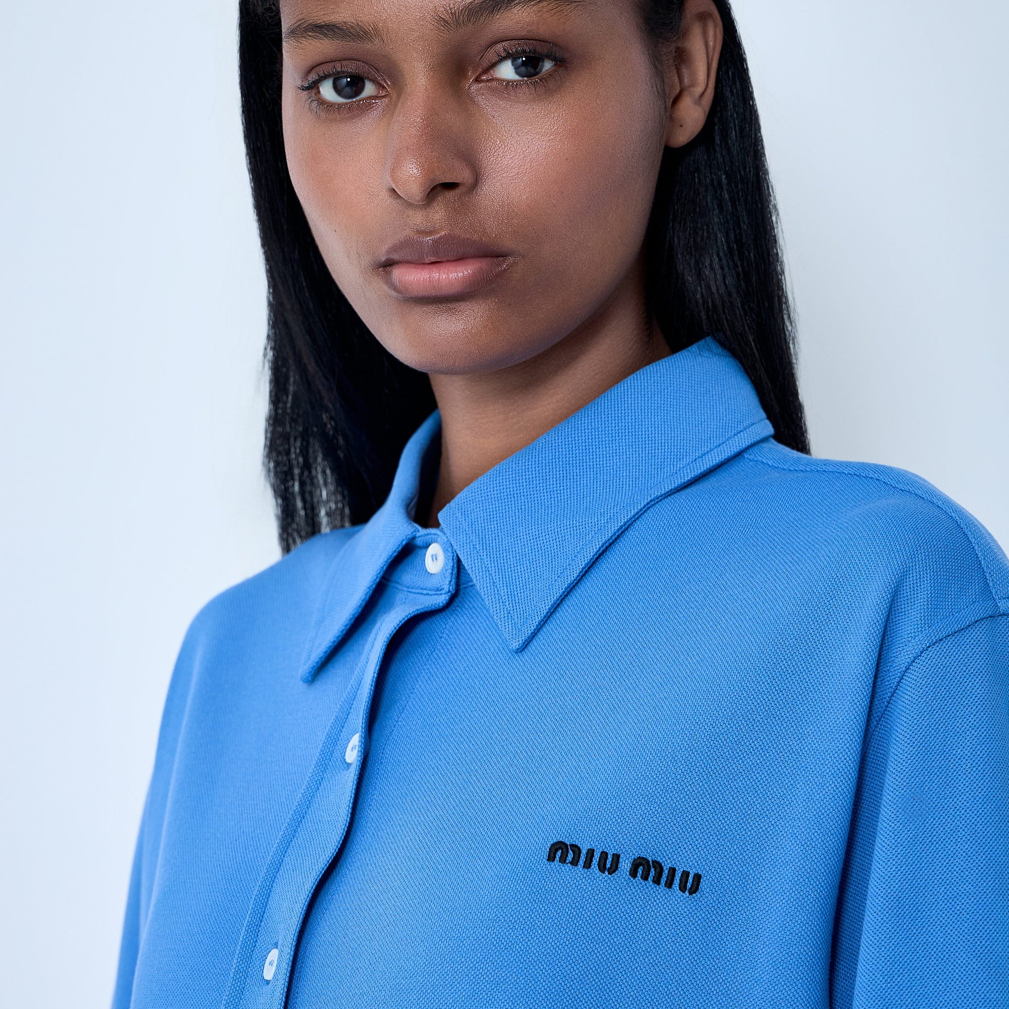 Miu Miu Women Logo Motif Shirt