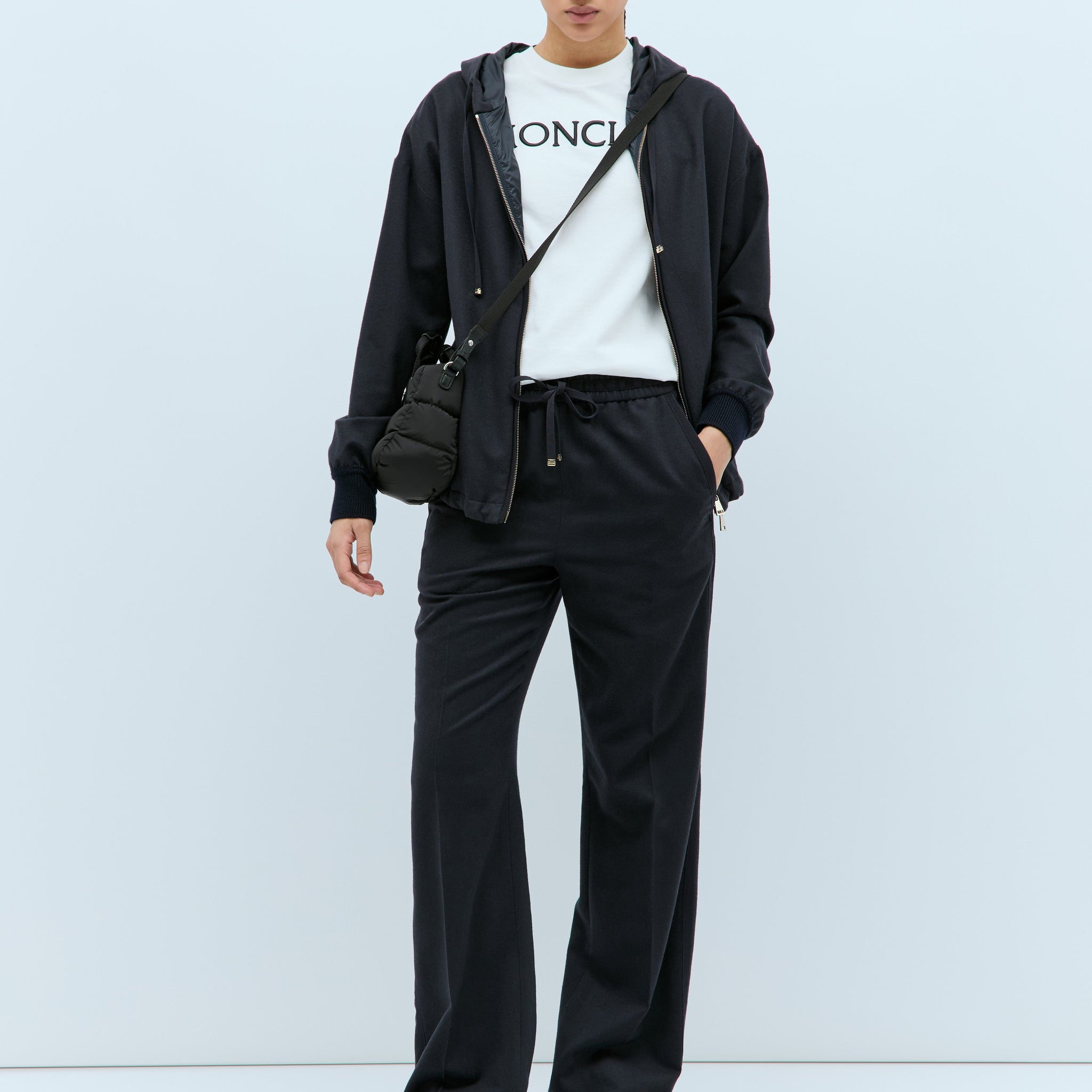 Moncler Women Wool-Blend Drawstring Trackpants