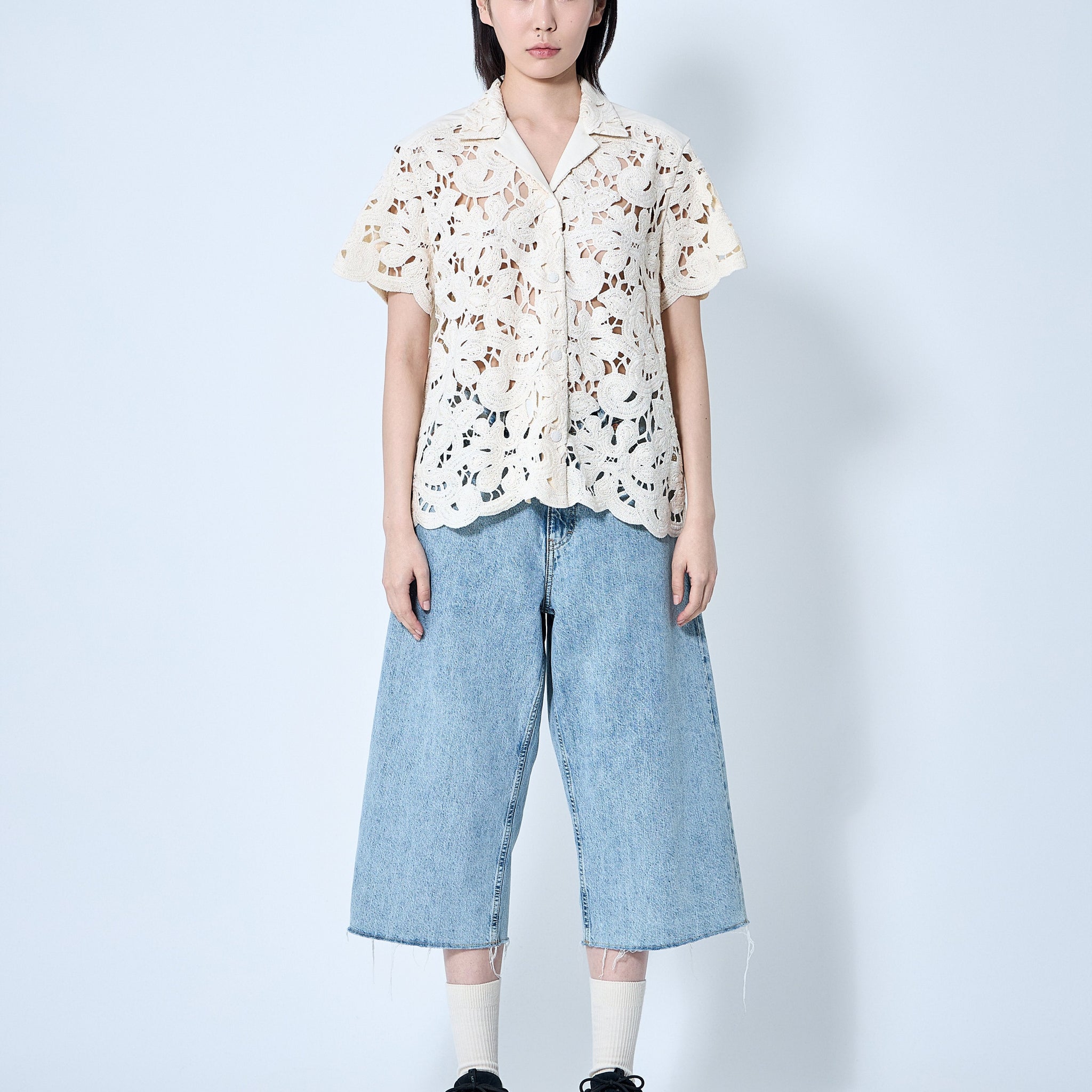Moncler Women Short Sleeve Button-Down Shirt