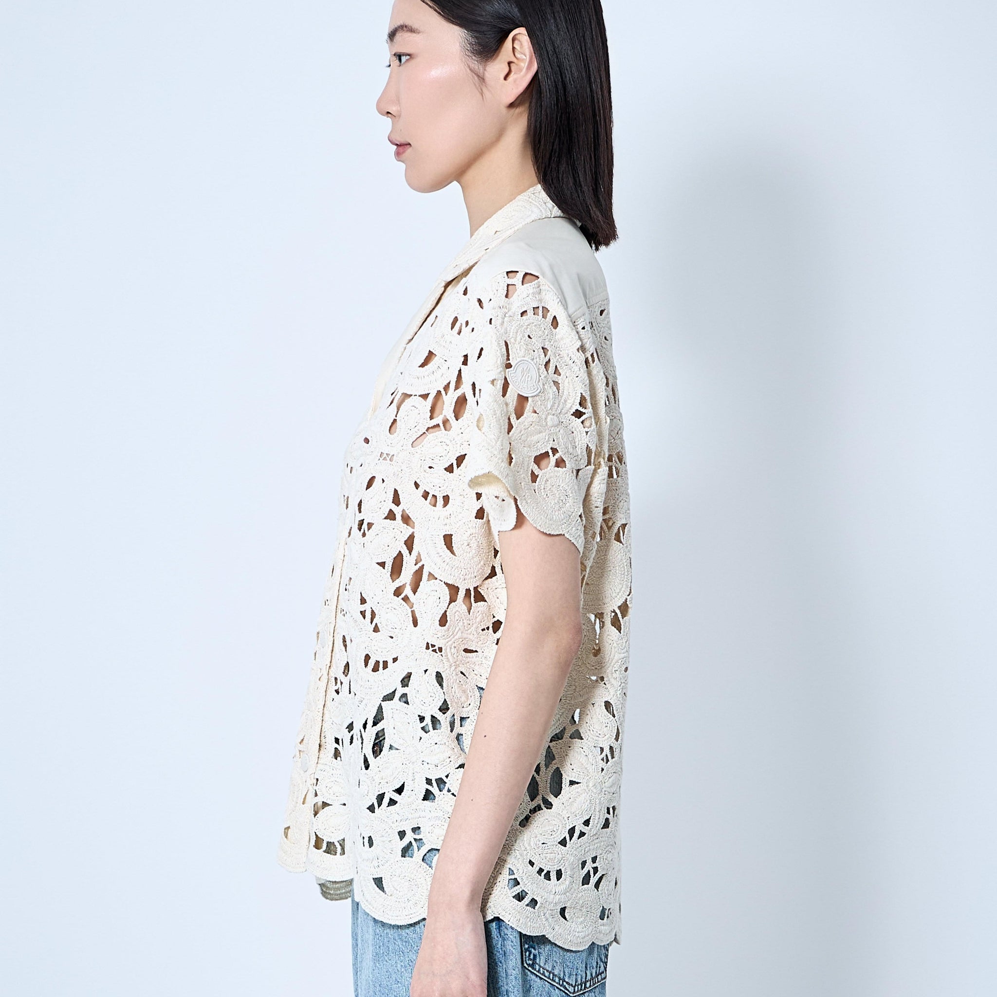 Moncler Women Short Sleeve Button-Down Shirt