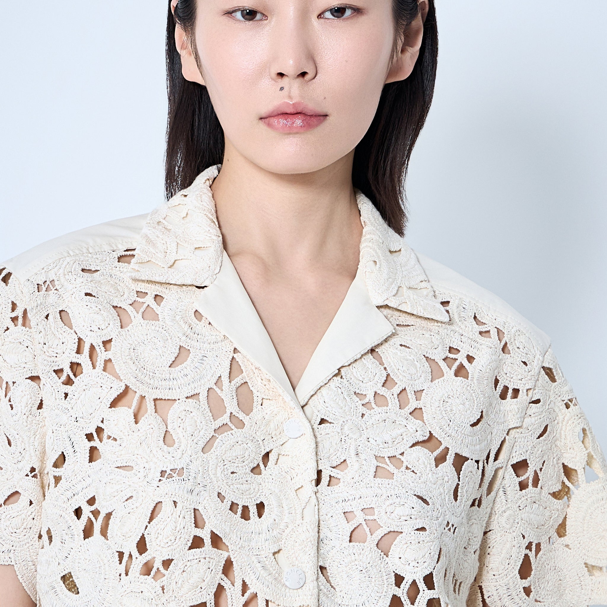 Moncler Women Short Sleeve Button-Down Shirt
