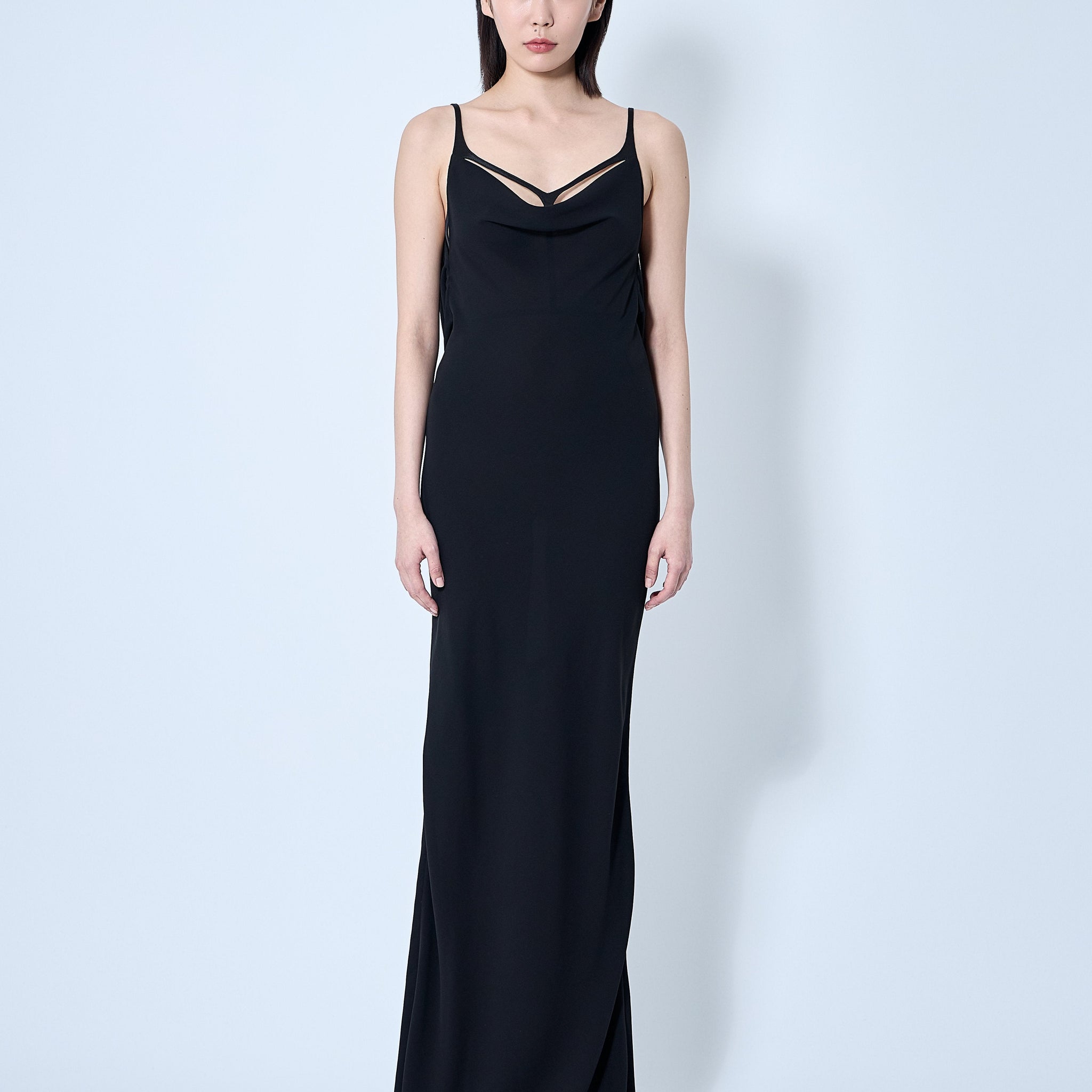 Mugler Women Crepe Maxi Dress