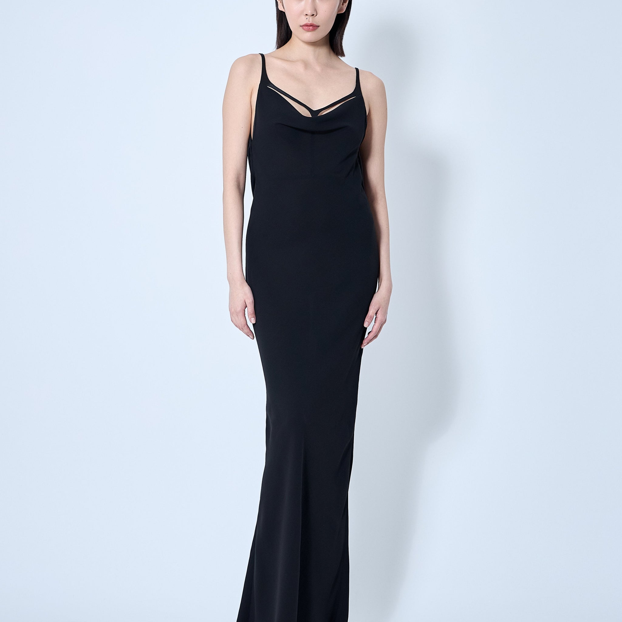 Mugler Women Crepe Maxi Dress